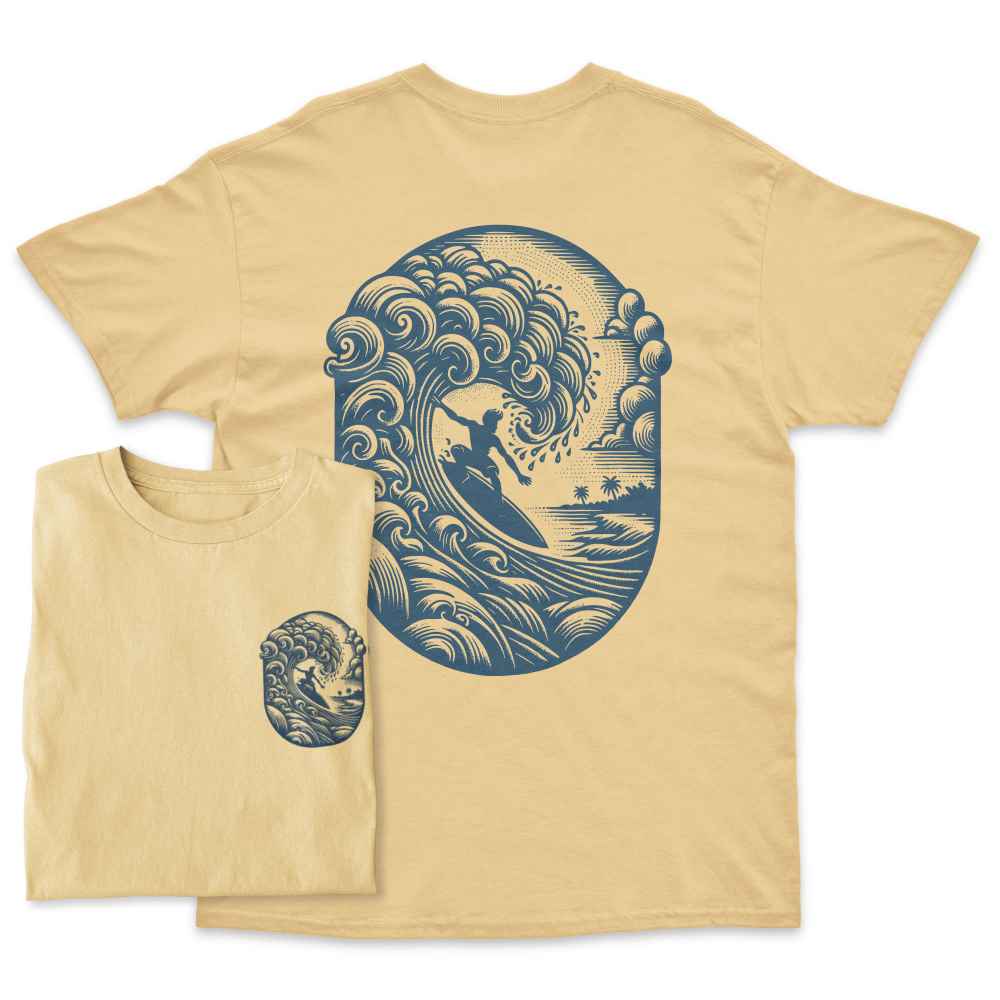 Summer Surfer Back Print T-Shirt