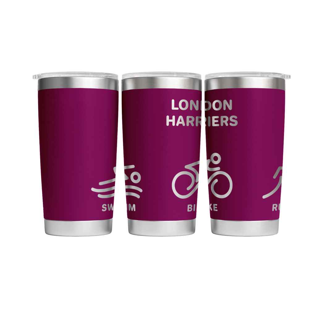 Personalised Triathlon Engraved Thermal Tumbler