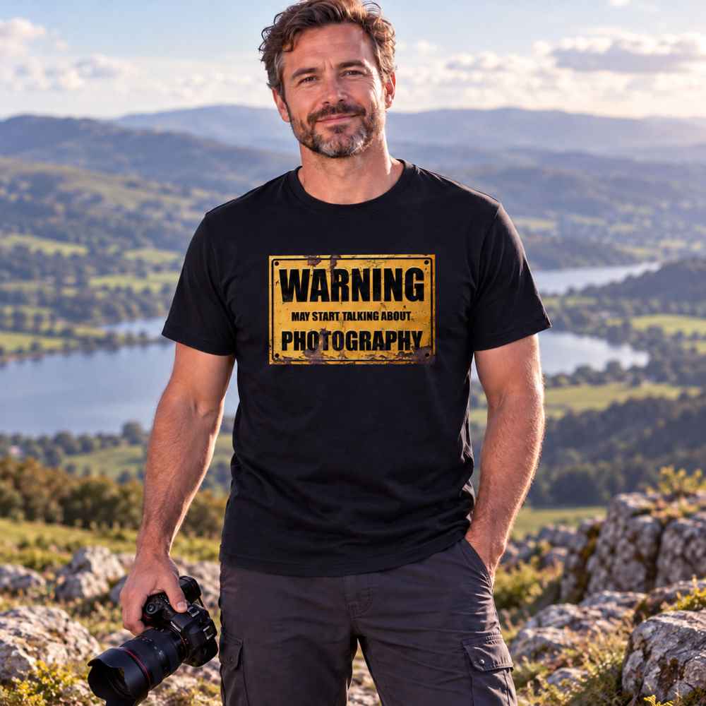Warning Talking Photography T-Shirt
