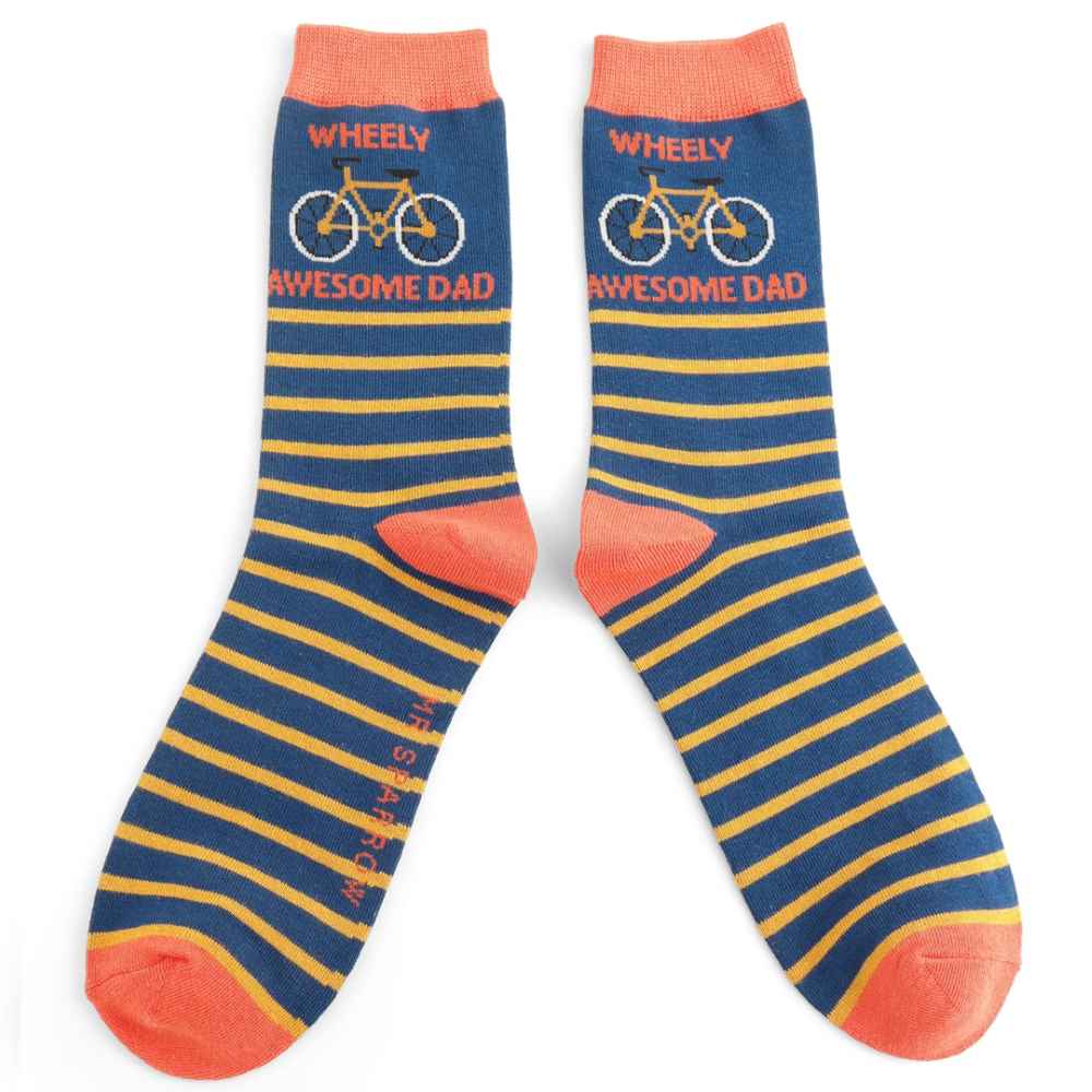 Mr Sparrow Wheely Awesome Dad Socks (Men)