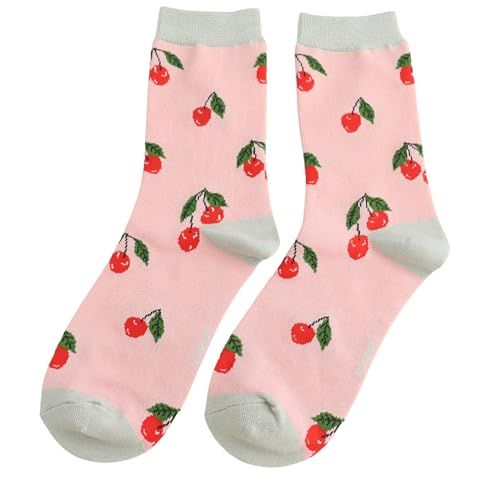 Miss Sparrow Cherries Socks (Women)