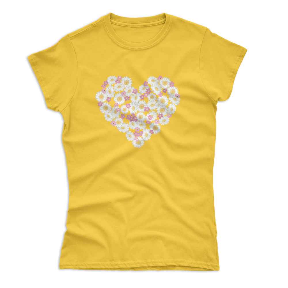 Women's Daisy Heart T-Shirt