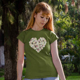 Women's Daisy Heart T-Shirt