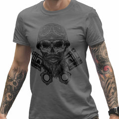 Biker Skull & Crossbones T-Shirt