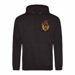 Flaming Biker Hoodie - Back Print