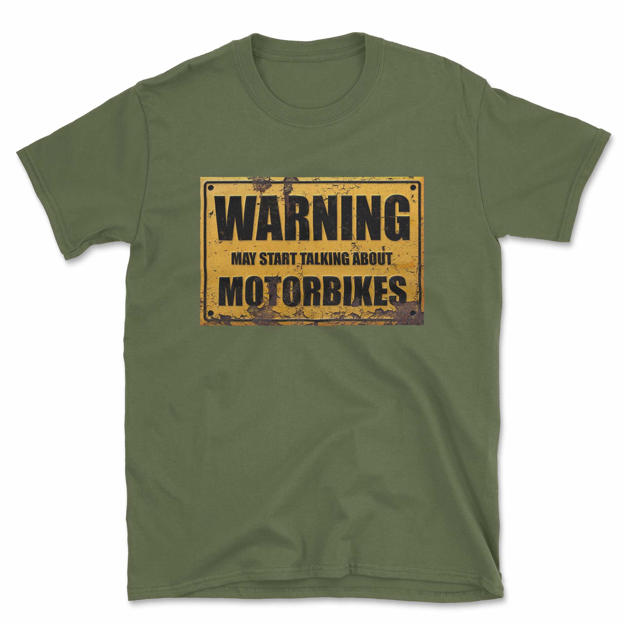 Warning May Start Talking About Motorbikes T-Shirt