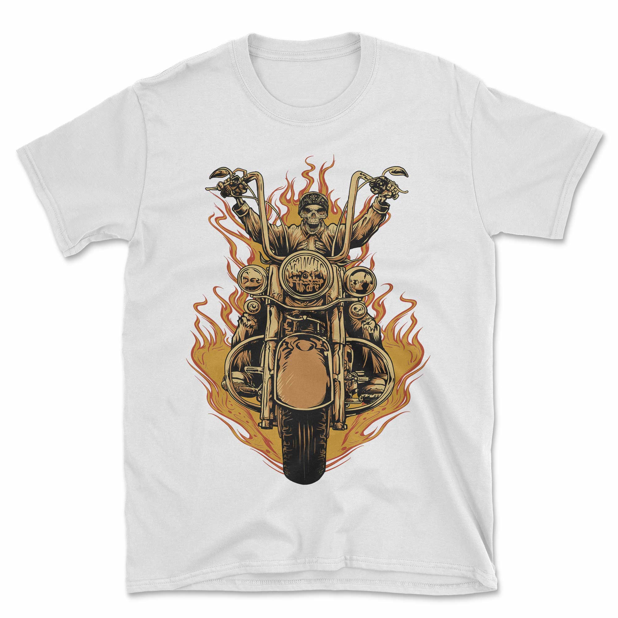 Flaming Biker T-Shirt