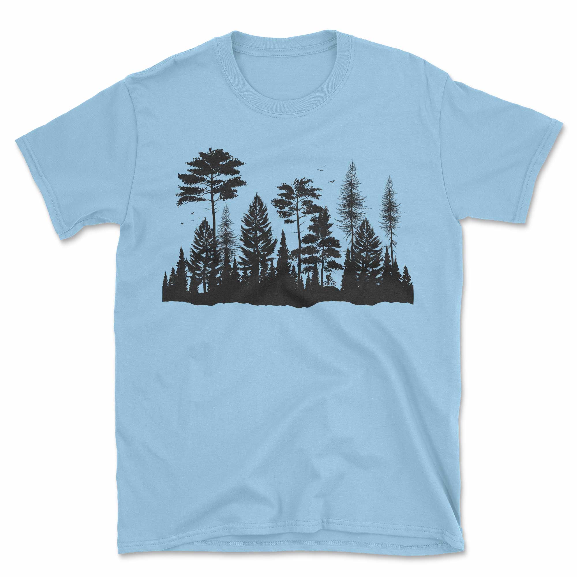 Forest Mountain Biker T-Shirt