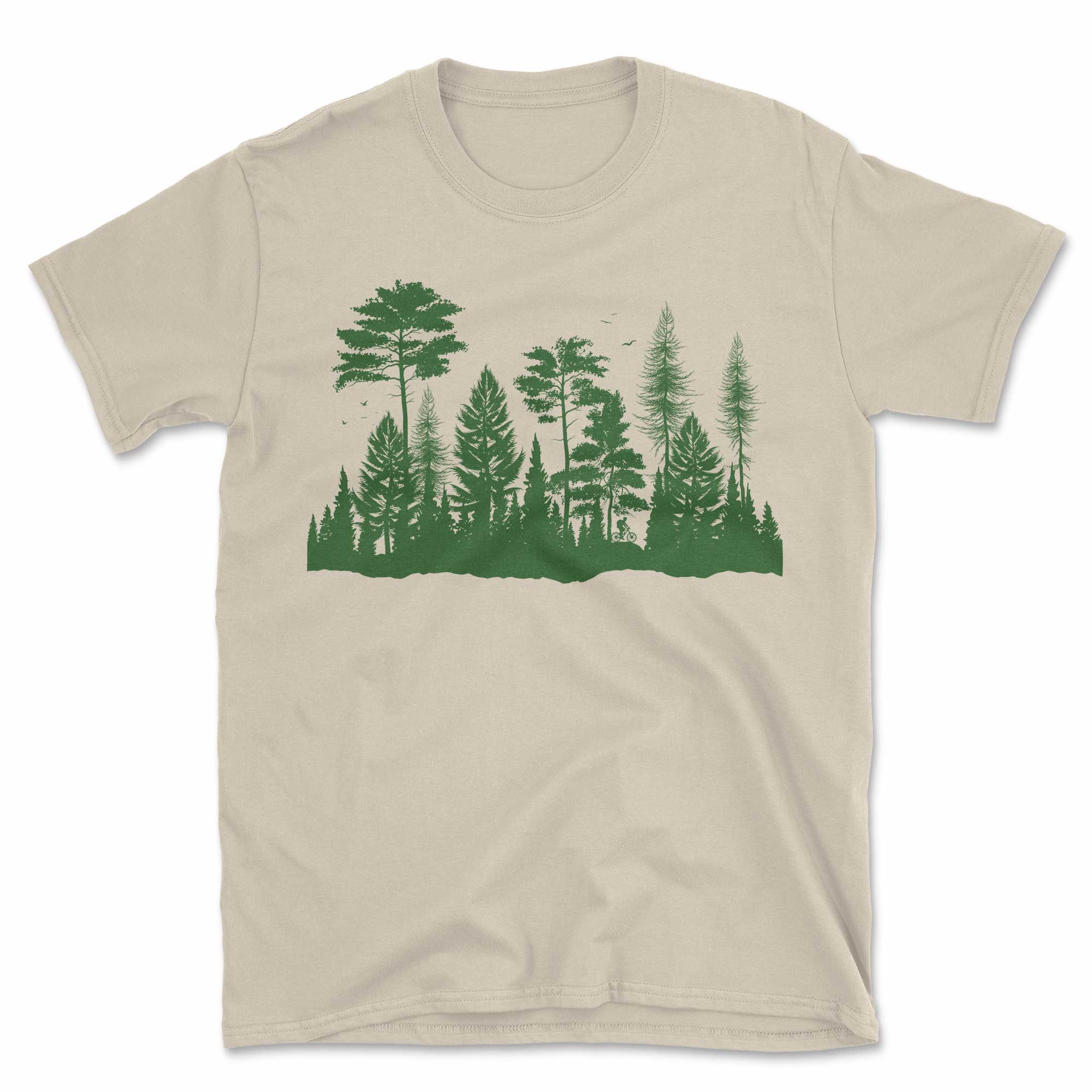 Forest Mountain Biker T-Shirt