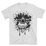 Grunge Splatter Skull T-Shirt