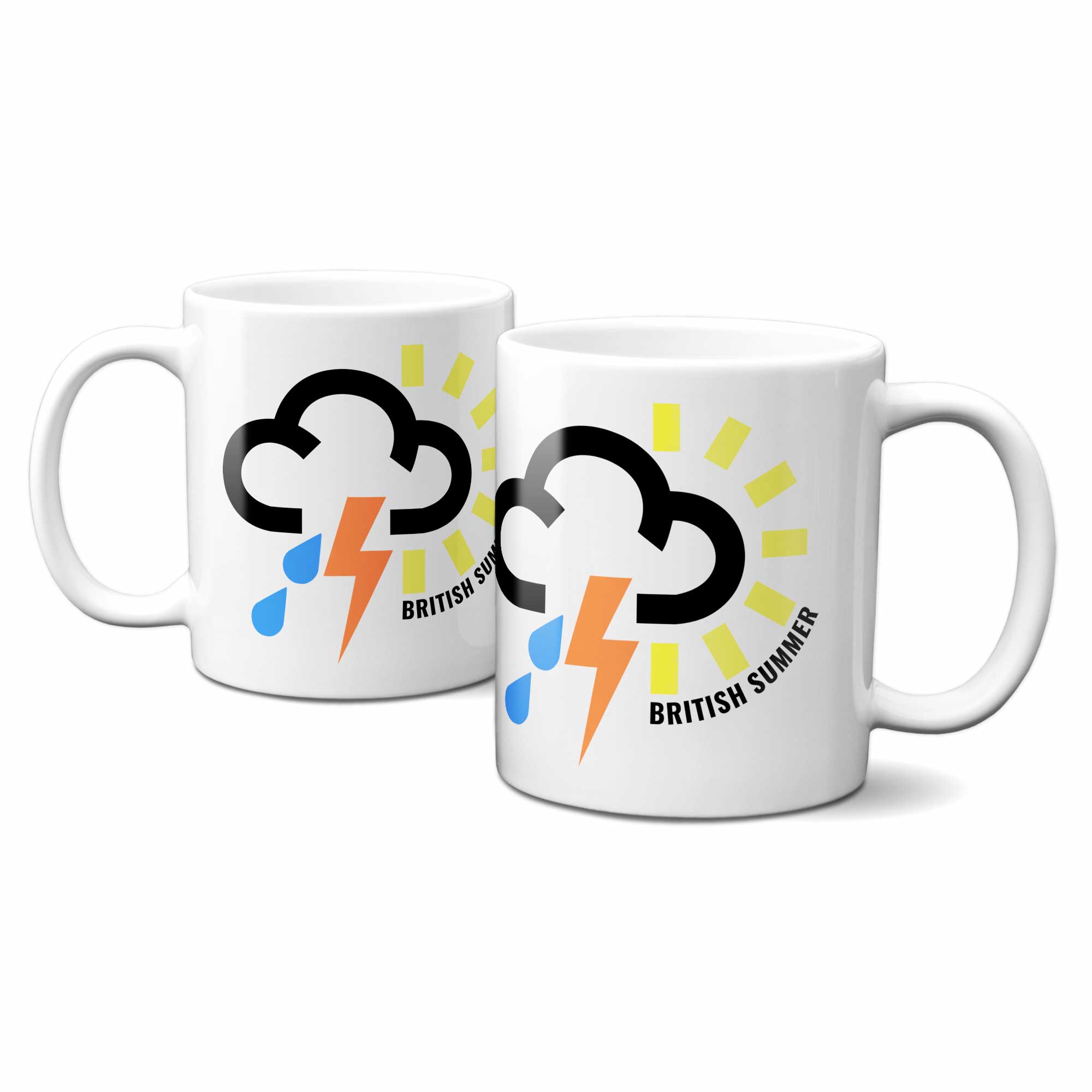 British Summer Weather Symbols Mug