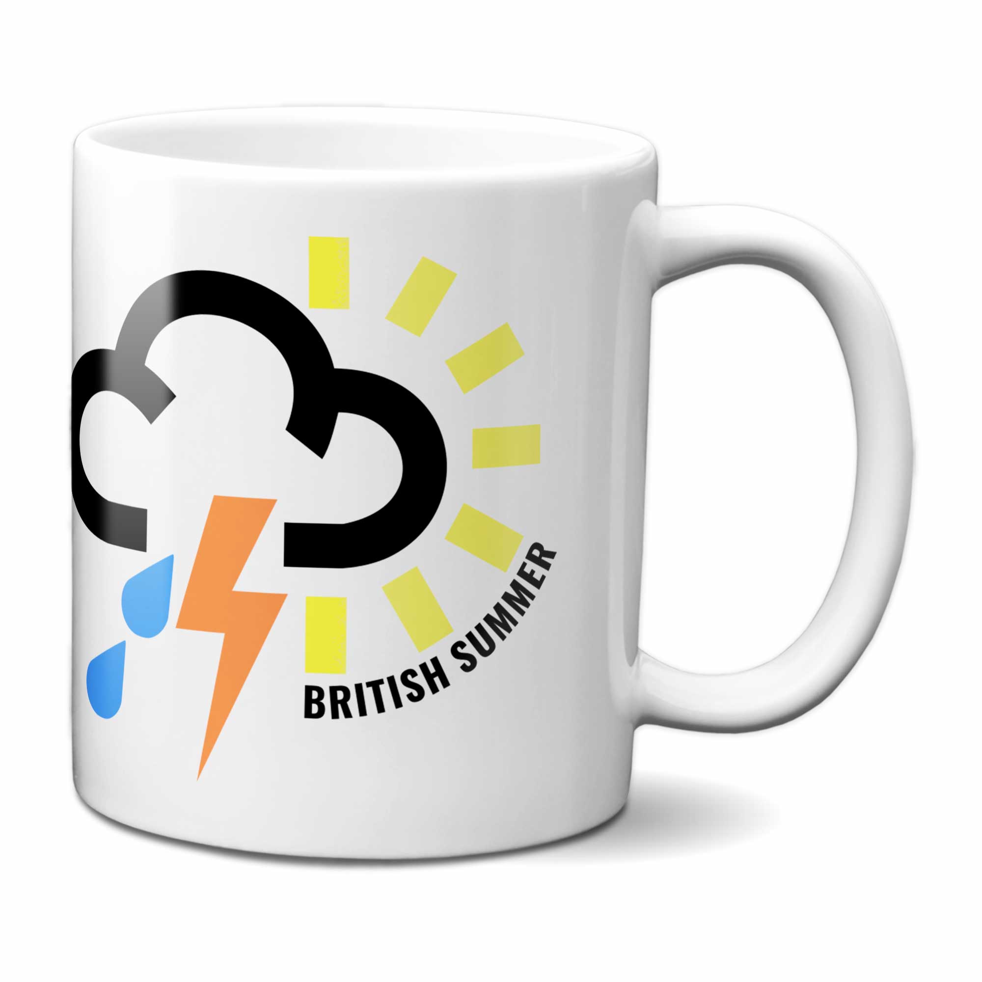 British Summer Weather Symbols Mug