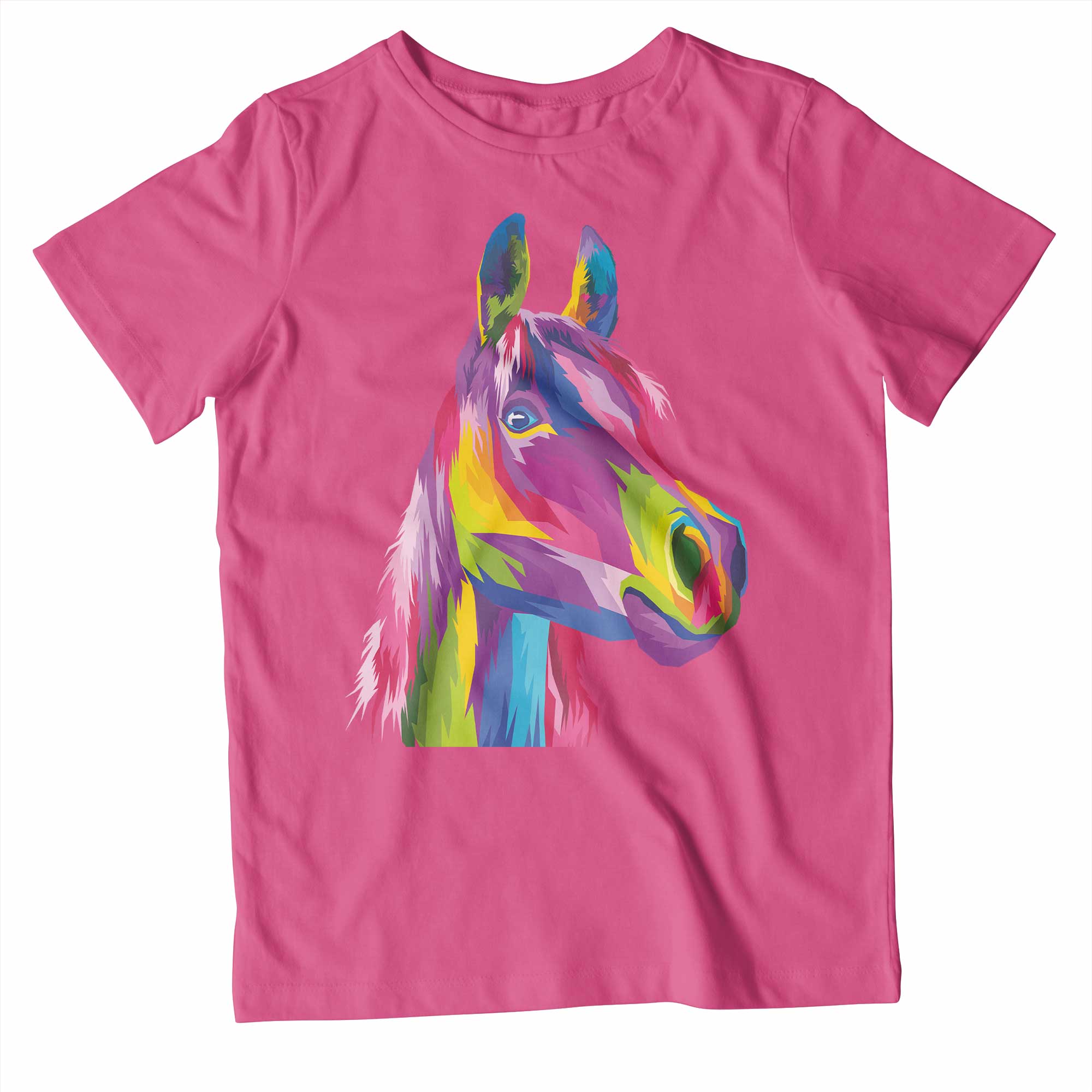 Kids Colourful Horse T-Shirt