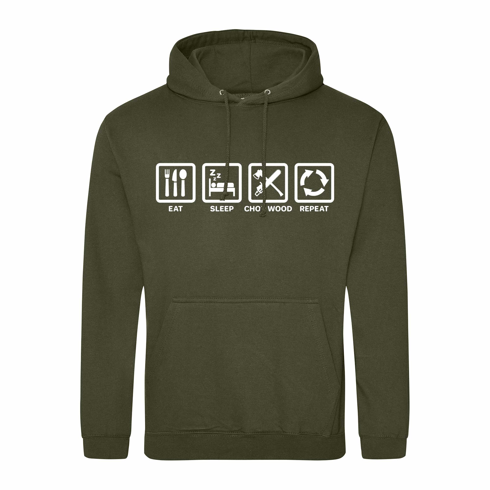 Eat Sleep Chop Wood Repeat Hoodie