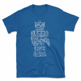 Vintage Robot Line Drawing T Shirt