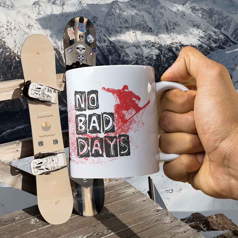 No Bad Days Snowboard Mug