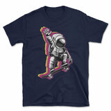 Rainbow Spaceman Skateboarder T-Shirt