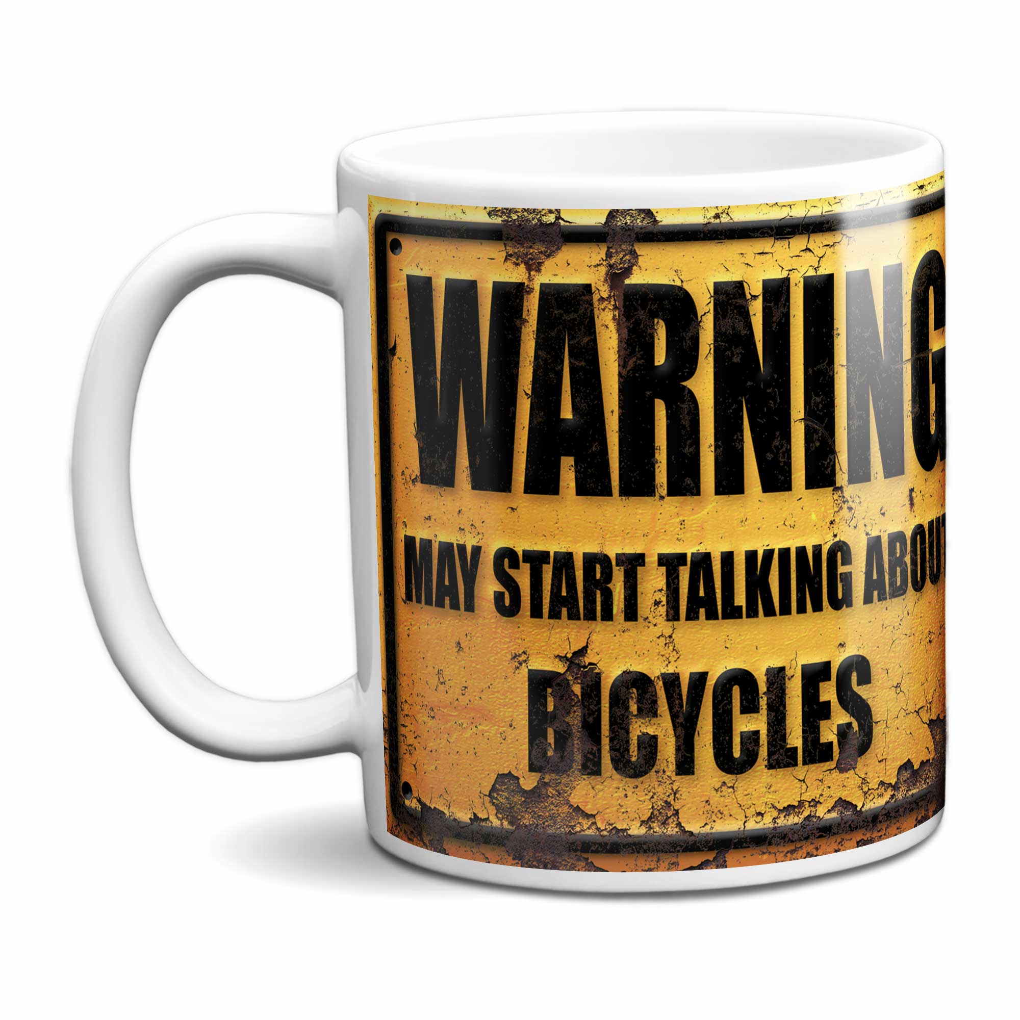 Warning May Start Talking About Bicycles Mug
