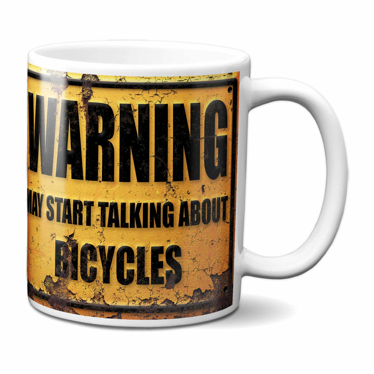 Warning May Start Talking About Bicycles Mug