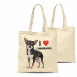 I Heart Chihuahuas Tote Bag