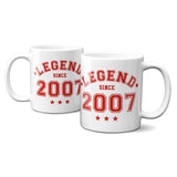 Legend Since 2007 Mug - 16th Birthday
