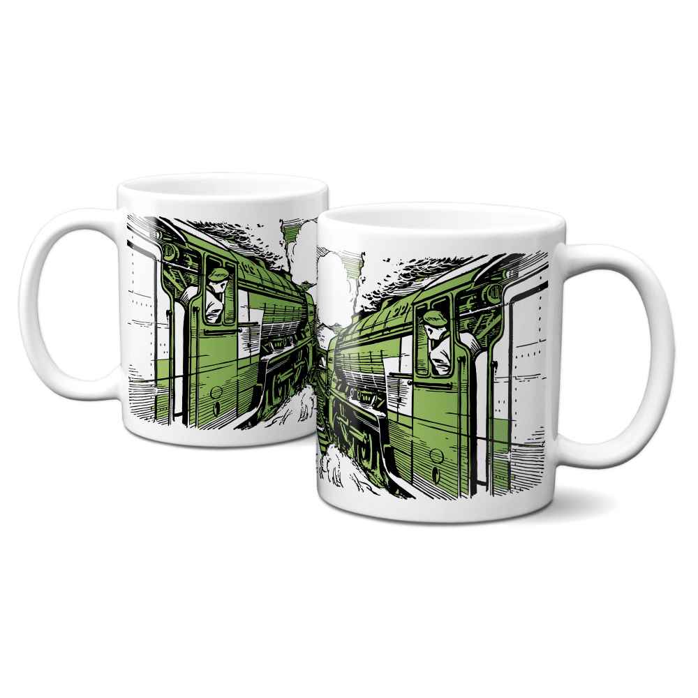 Retro Steam Train Mug