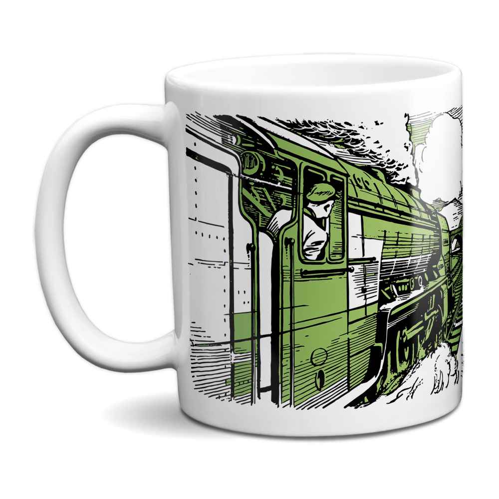 Retro Steam Train Mug