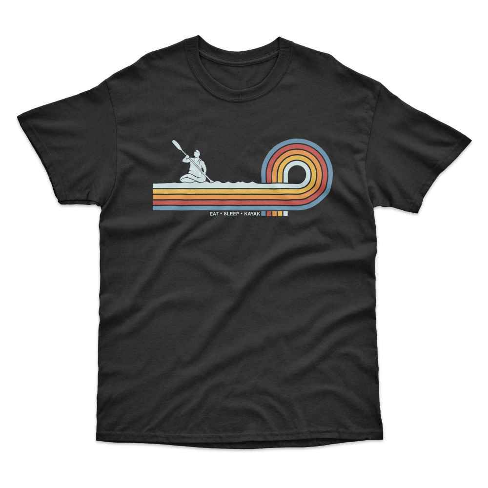 Retro Lines Kayak T-Shirt