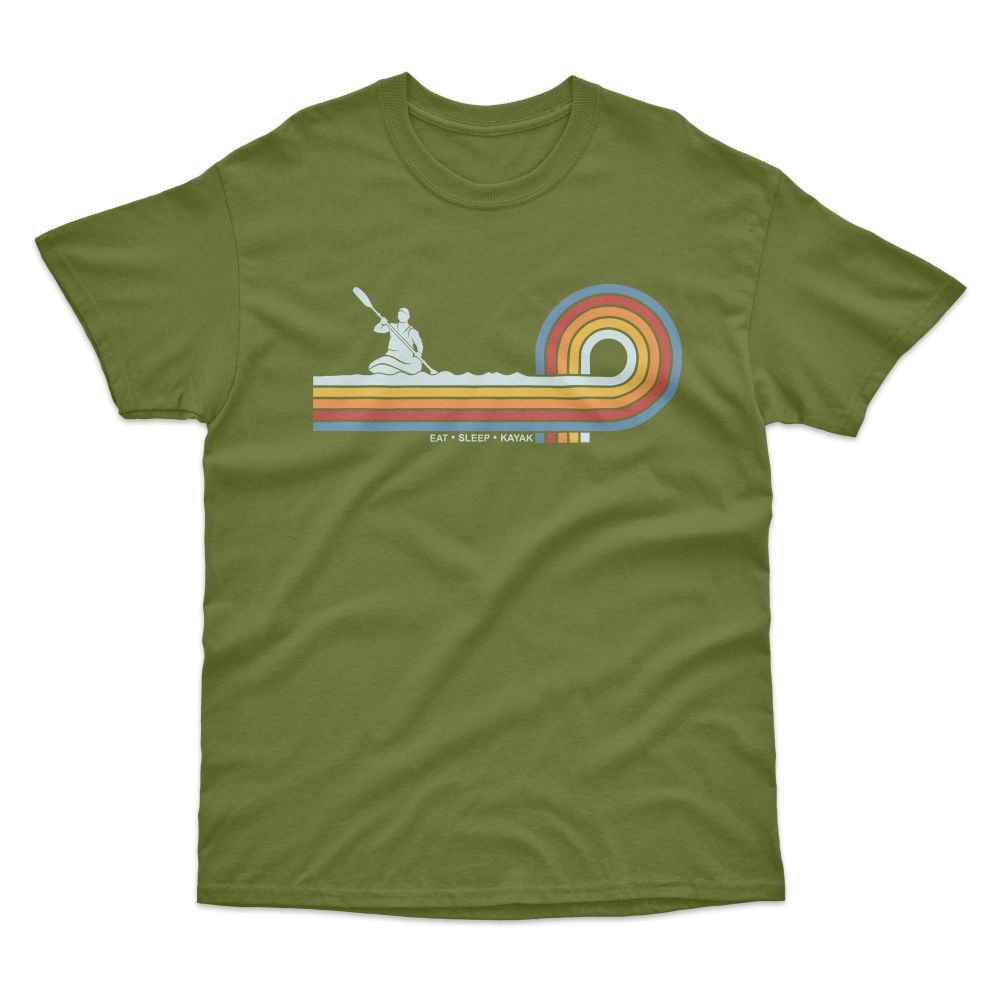 Retro Lines Kayak T-Shirt