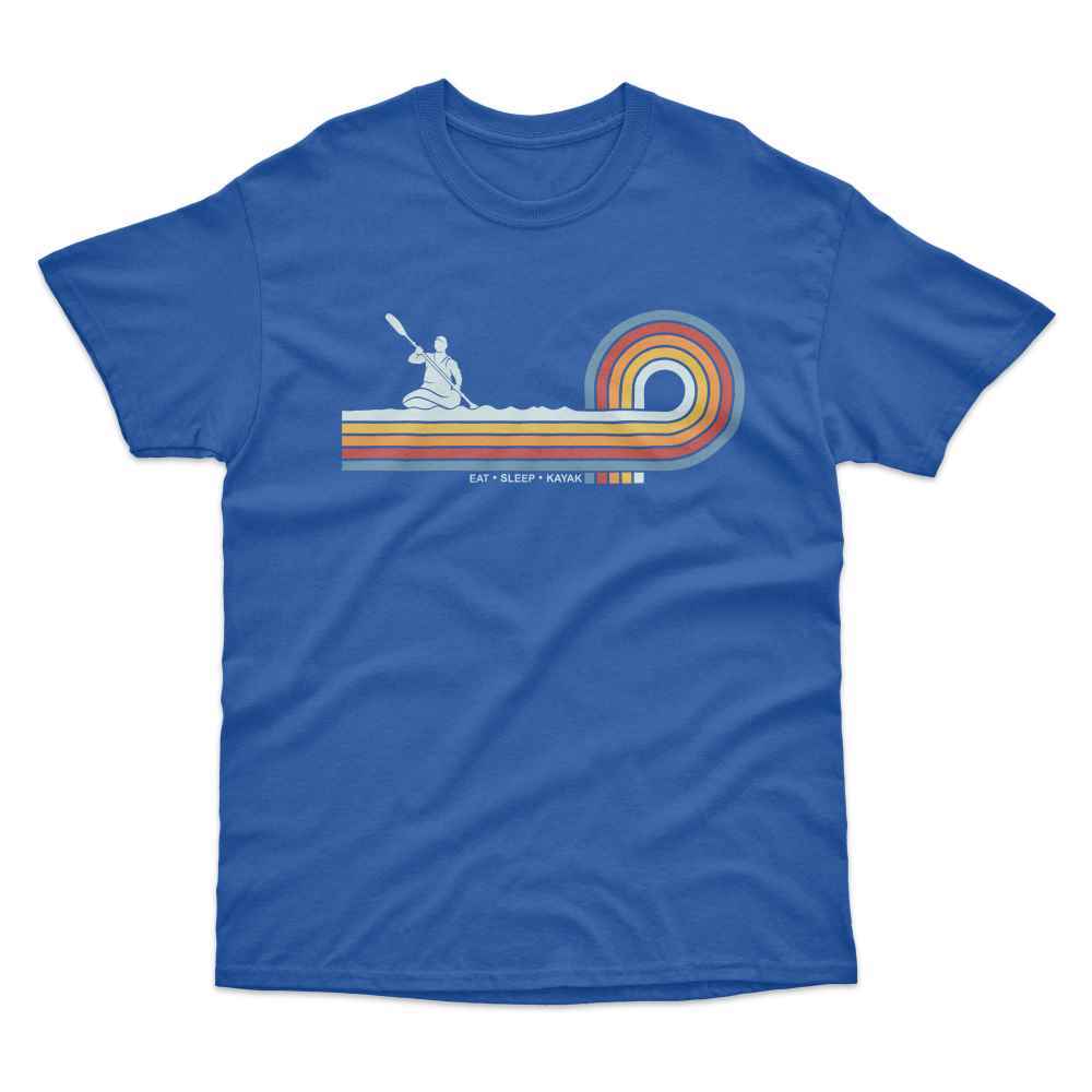 Retro Lines Kayak T-Shirt