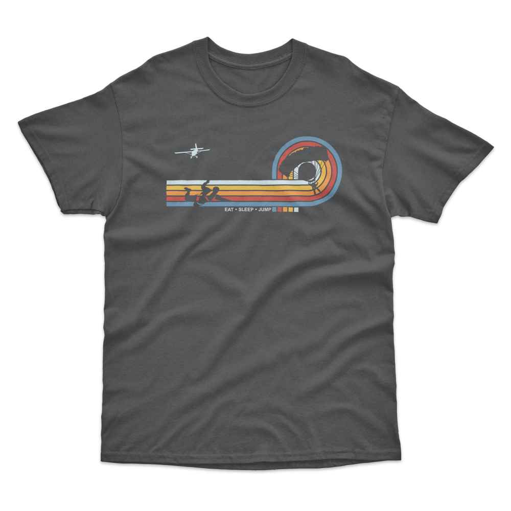 Retro Lines Skydiver T-Shirt
