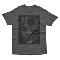 Lino Print Skull T-Shirt