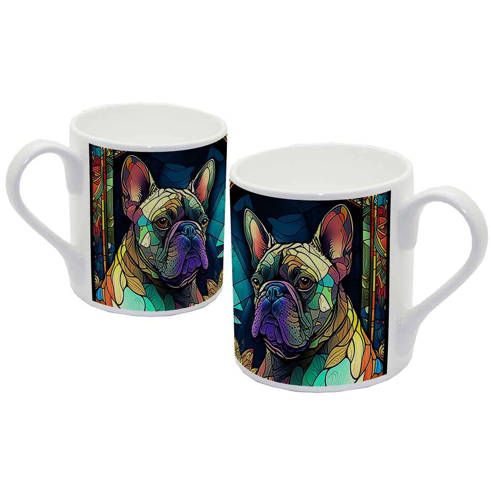 Stained Glass Frenchie Mug