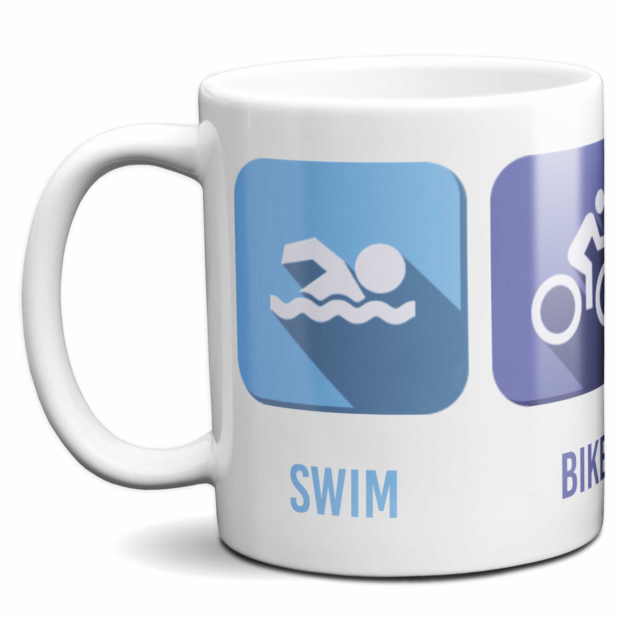 Swim Bike Run Repeat Triathlon Mug