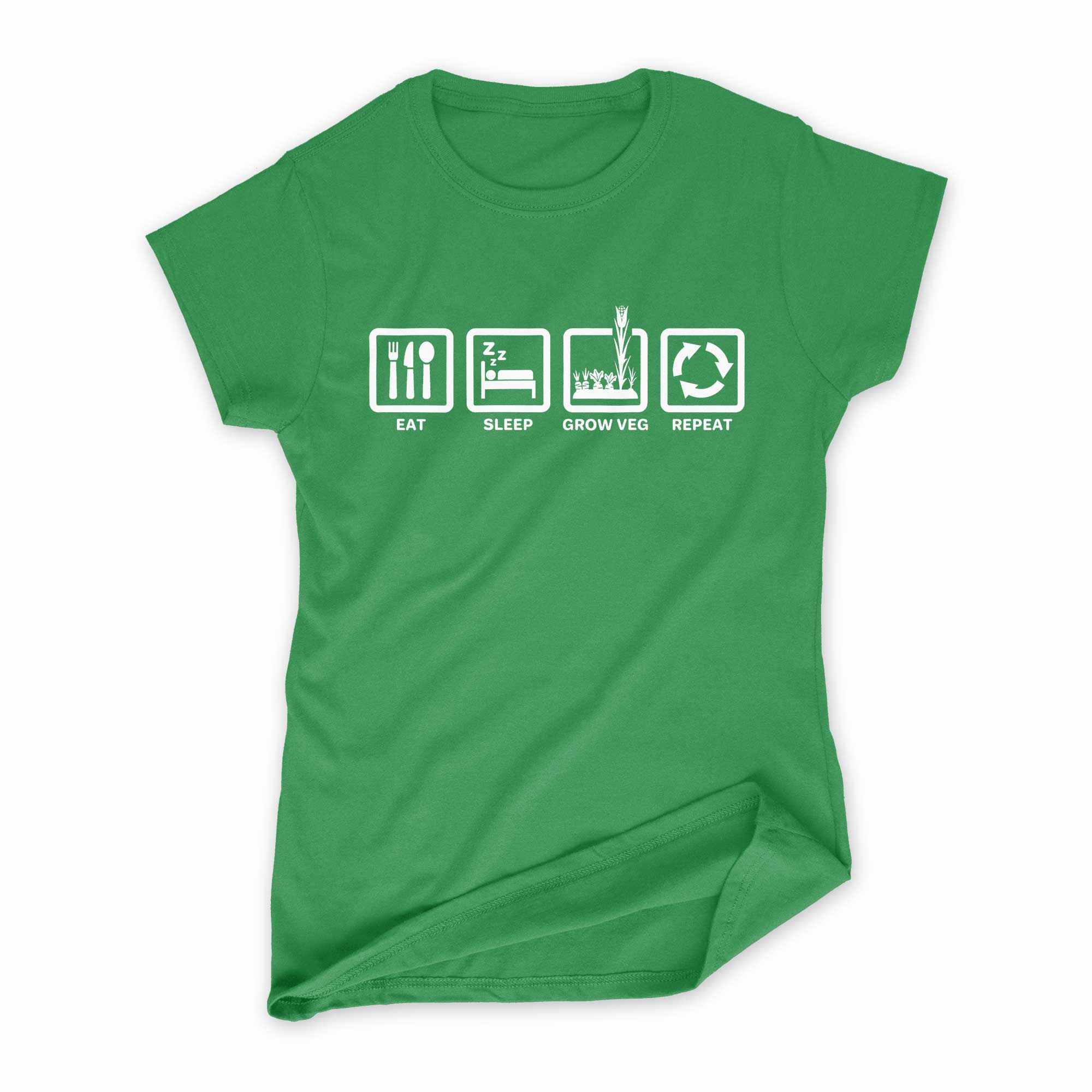 Women's Eat Sleep Grow Veg Repeat T-Shirt